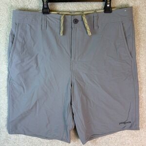 Patagonia Hybrid Shorts Mens 34x10 Gray 86641 Stretch Hiking Camp Outdoor Trail